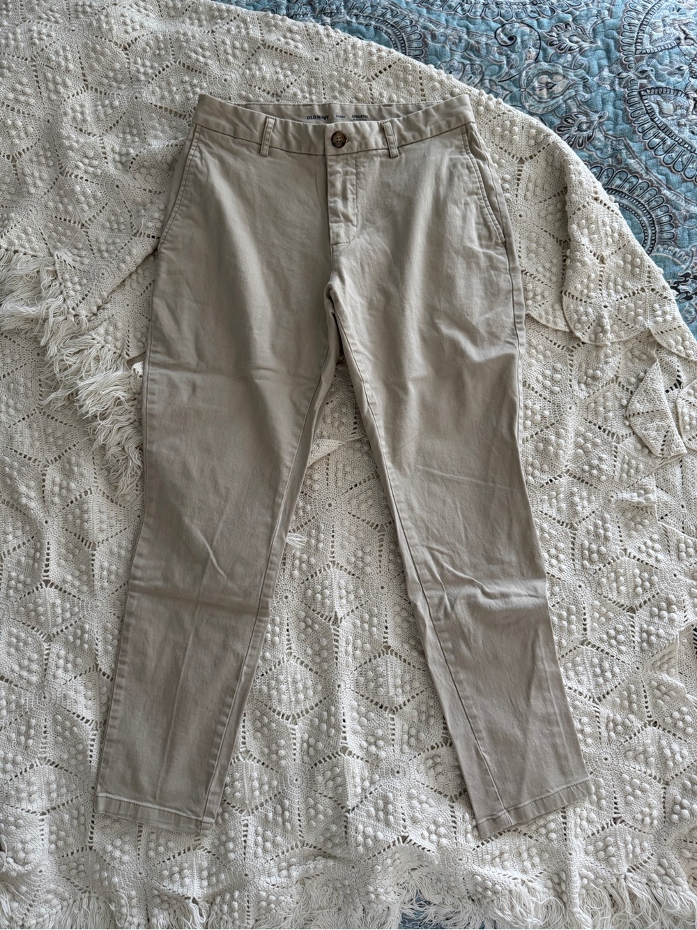 Old Navy Men's Khaki Slim Chino Pants - Light Tan